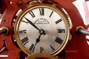 Image of an old clock face 