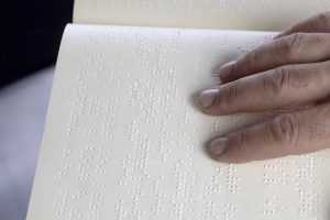 Image of a page of Braille