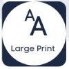 Large print icon in a navy blue square