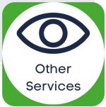 Eye icon in a green square