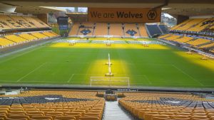 Image of a overview of the Wolverhampton FC pitch and stadium